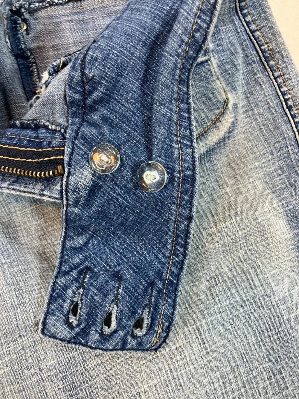 Hydraulic denim jean